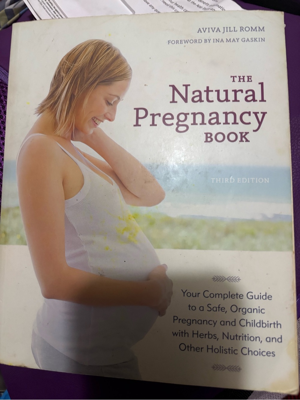 The Natural Pregnancy Book — White & Beige Cover
